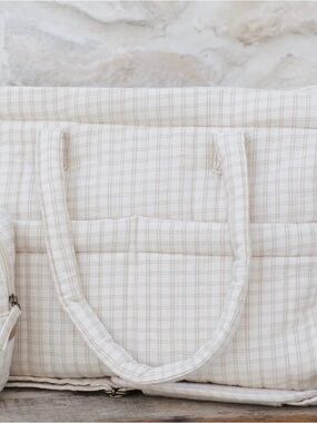 Quincy Mae Quilted Diaper Bag 100% Cotton